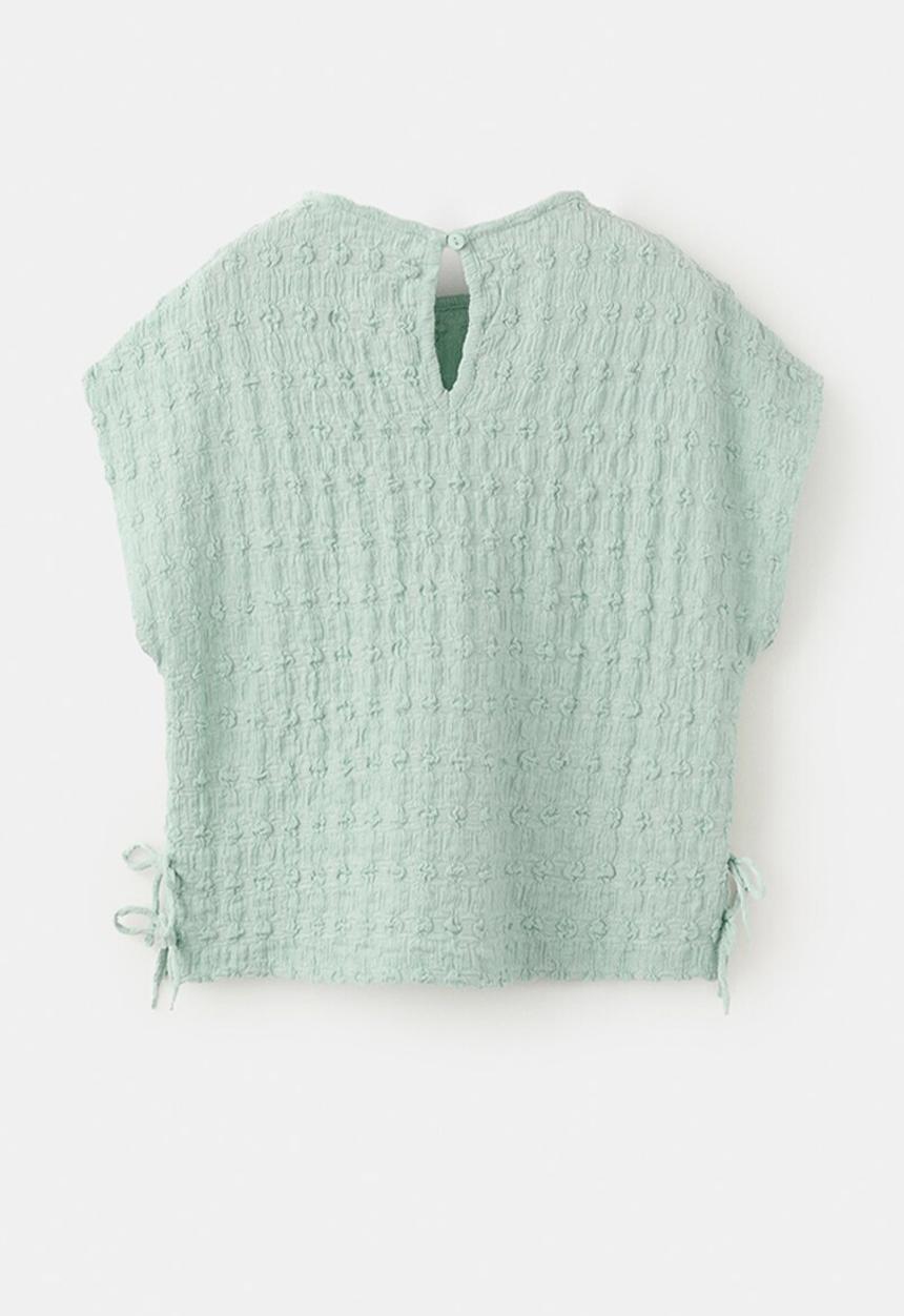 MANGO - T-Shirt DOTSET - Turquoise / Aqua