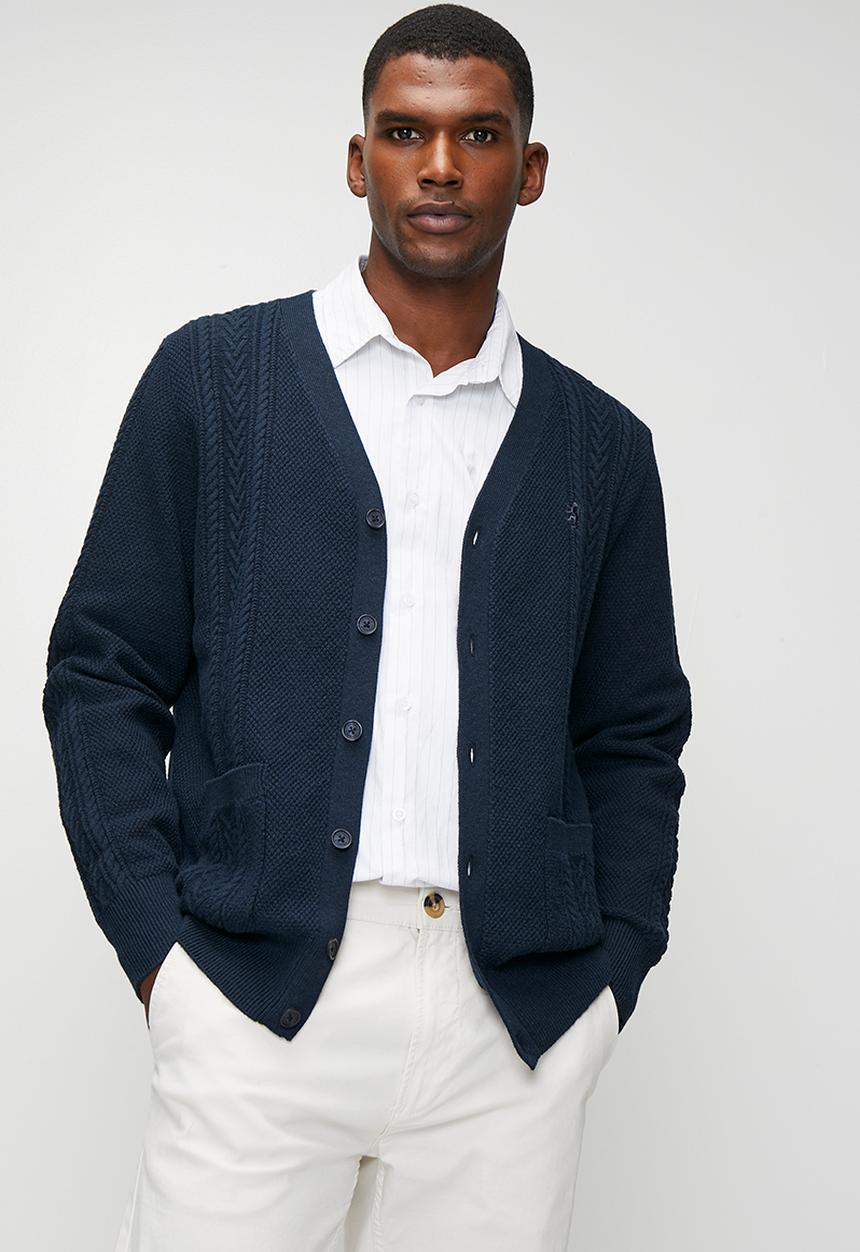 Pringle of Scotland - Steven Cable Cardigan - Navy