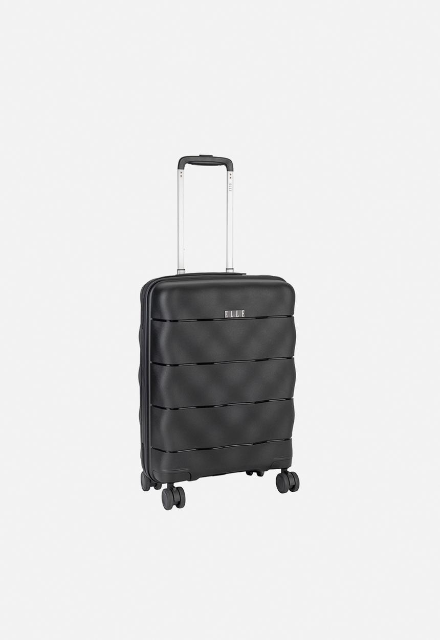 Elle - Carry-on trolley case with TSA lock - Black