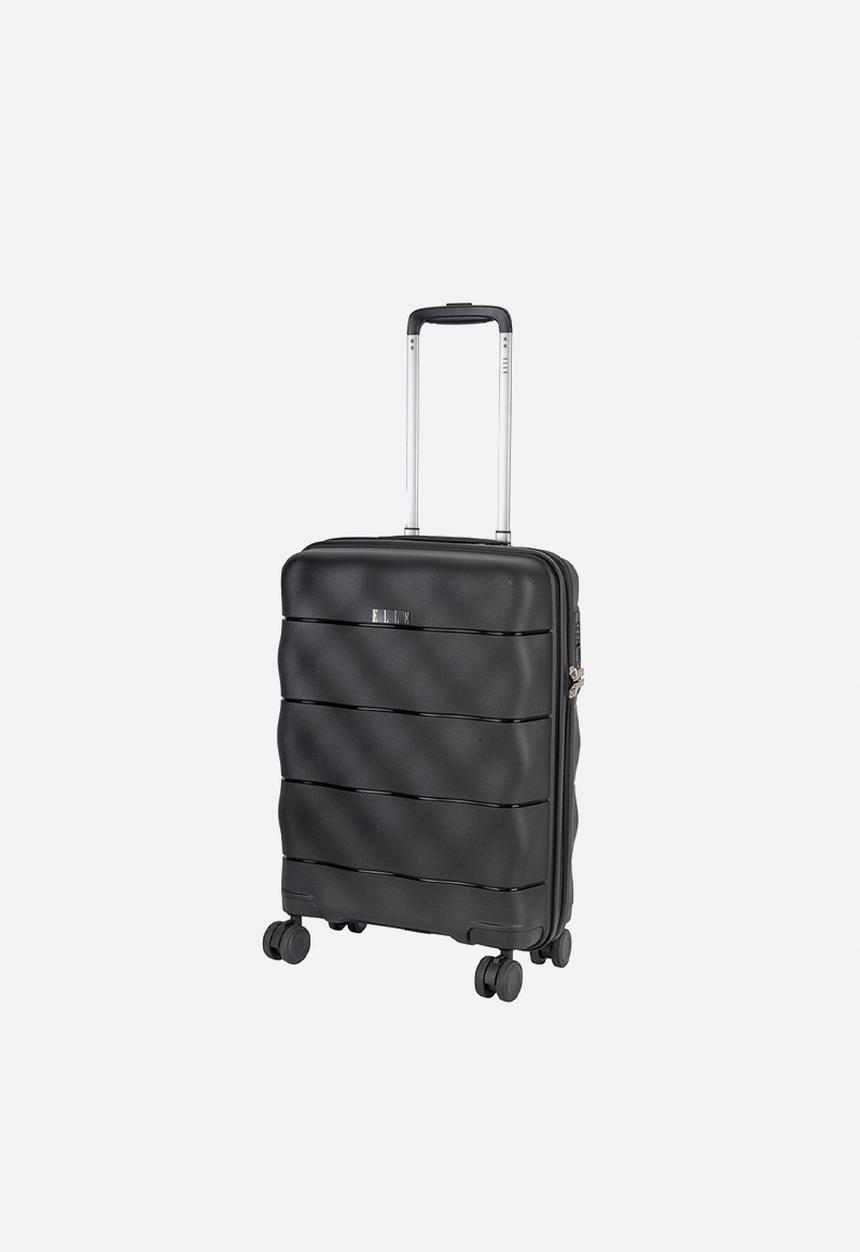 Elle - Carry-on trolley case with TSA lock - Black