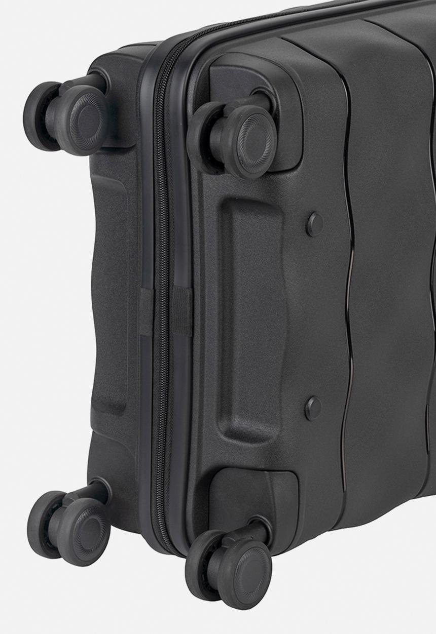 Elle - Carry-on trolley case with TSA lock - Black