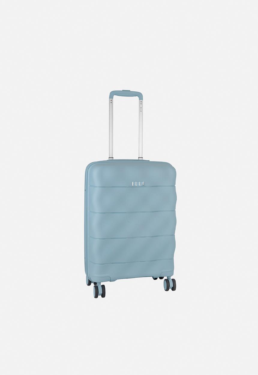 Elle - Carry-on trolley case with TSA lock - Blue