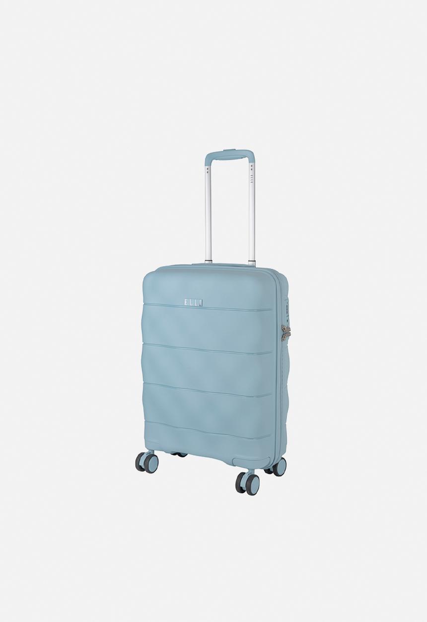 Elle - Carry-on trolley case with TSA lock - Blue