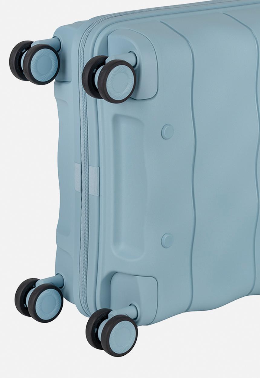 Elle - Carry-on trolley case with TSA lock - Blue