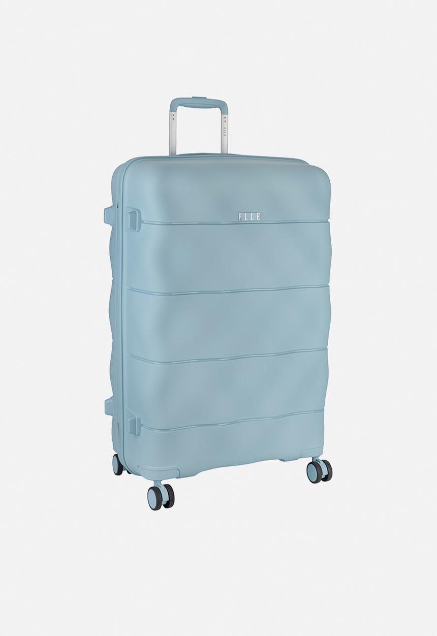 Elle - Large 4-wheel trolley case with TSA lock - Blue
