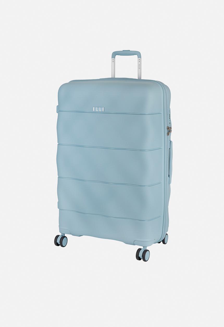 Elle - Large 4-wheel trolley case with TSA lock - Blue