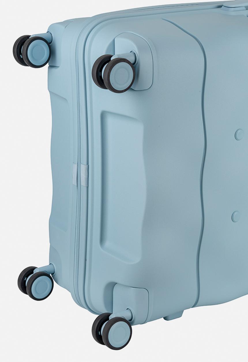 Elle - Large 4-wheel trolley case with TSA lock - Blue