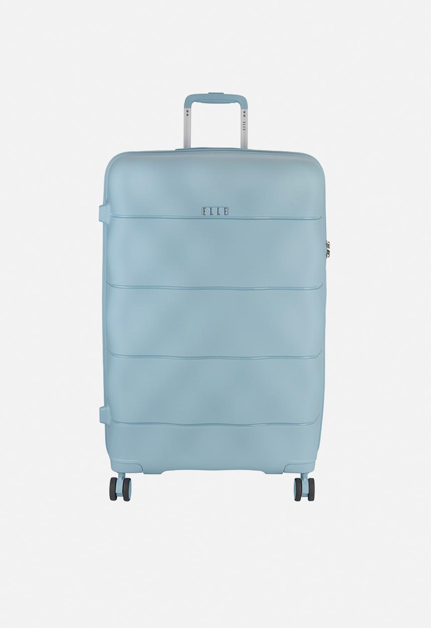 Elle - Large 4-wheel trolley case with TSA lock - Blue