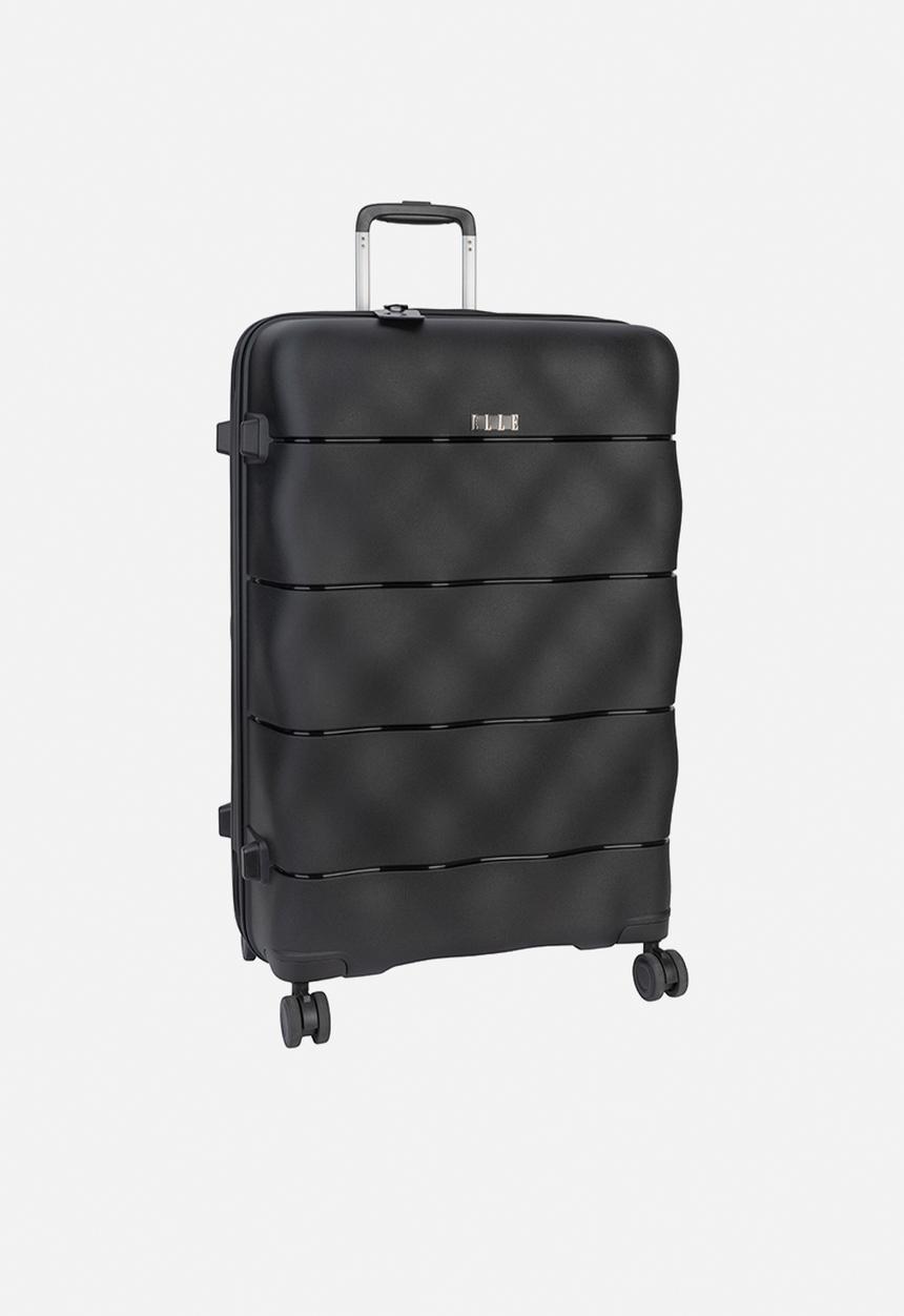 Elle - Large 4-wheel trolley case with TSA lock - Black
