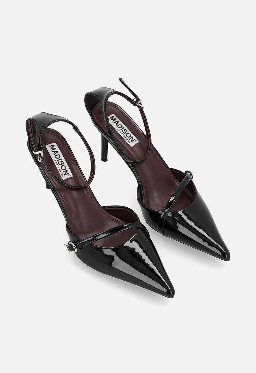Madison® - Oda ankle strap heel - black
