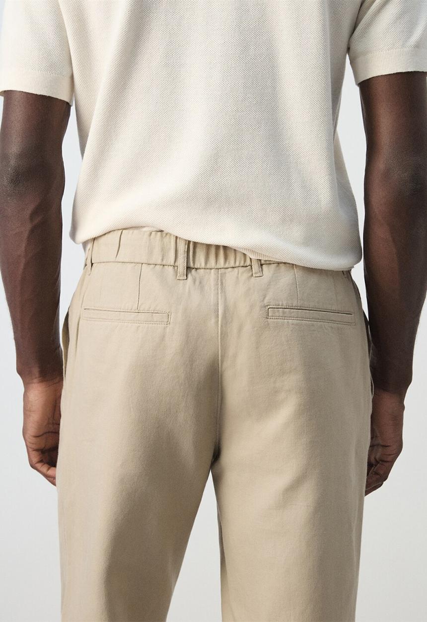 MANGO - Trousers Romelino - Beige