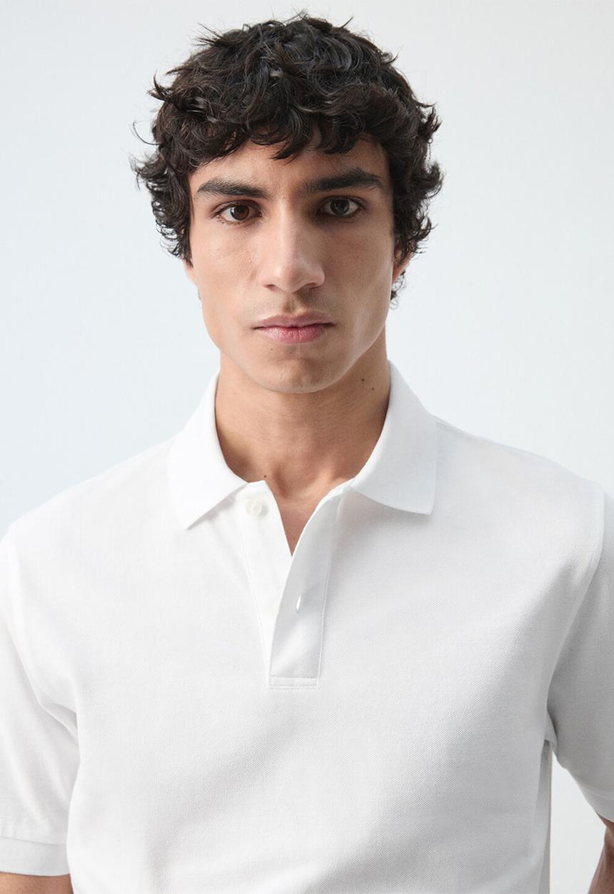 MANGO - Polo Shirt Rea - White