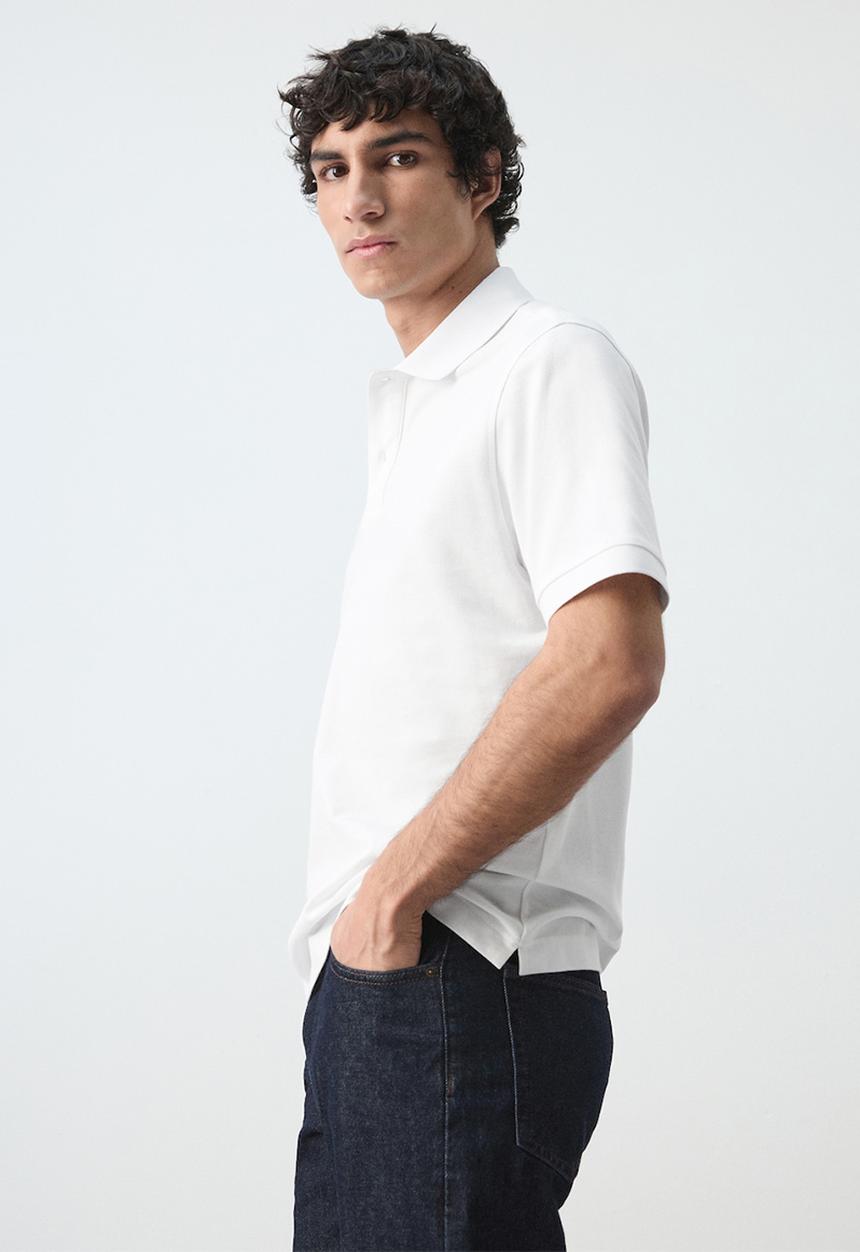 MANGO - Polo Shirt Rea - White