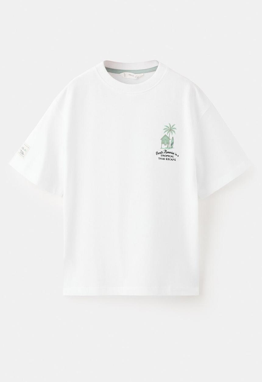 MANGO - T-Shirt MTROPIC - White