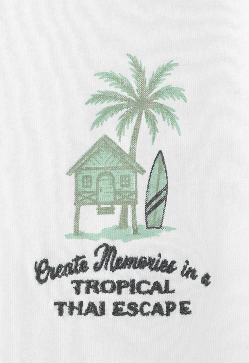 MANGO - T-Shirt MTROPIC - White