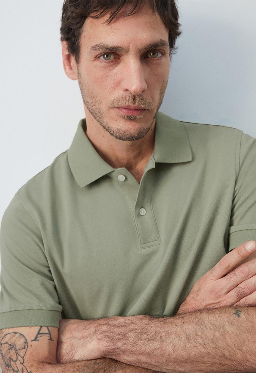 MANGO - Polo Shirt Rea - Pastel Green