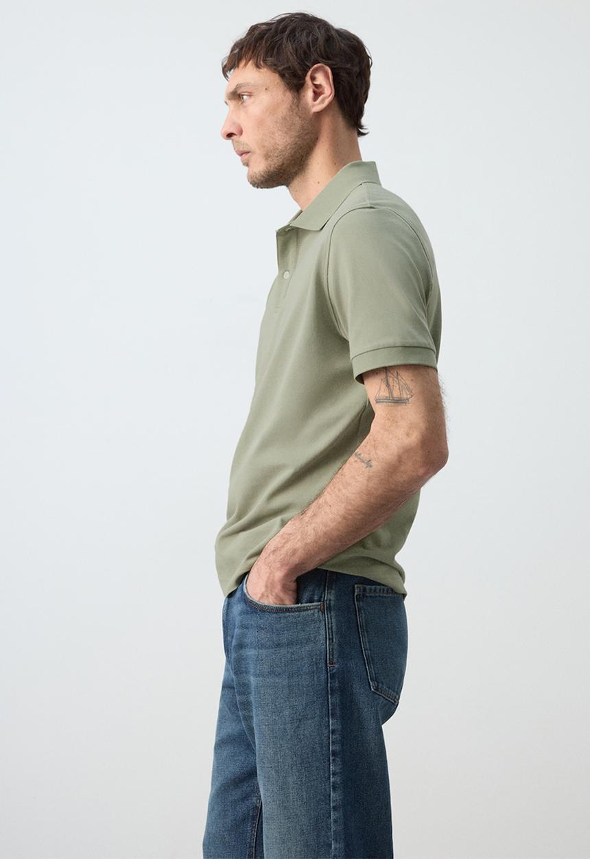 MANGO - Polo Shirt Rea - Pastel Green