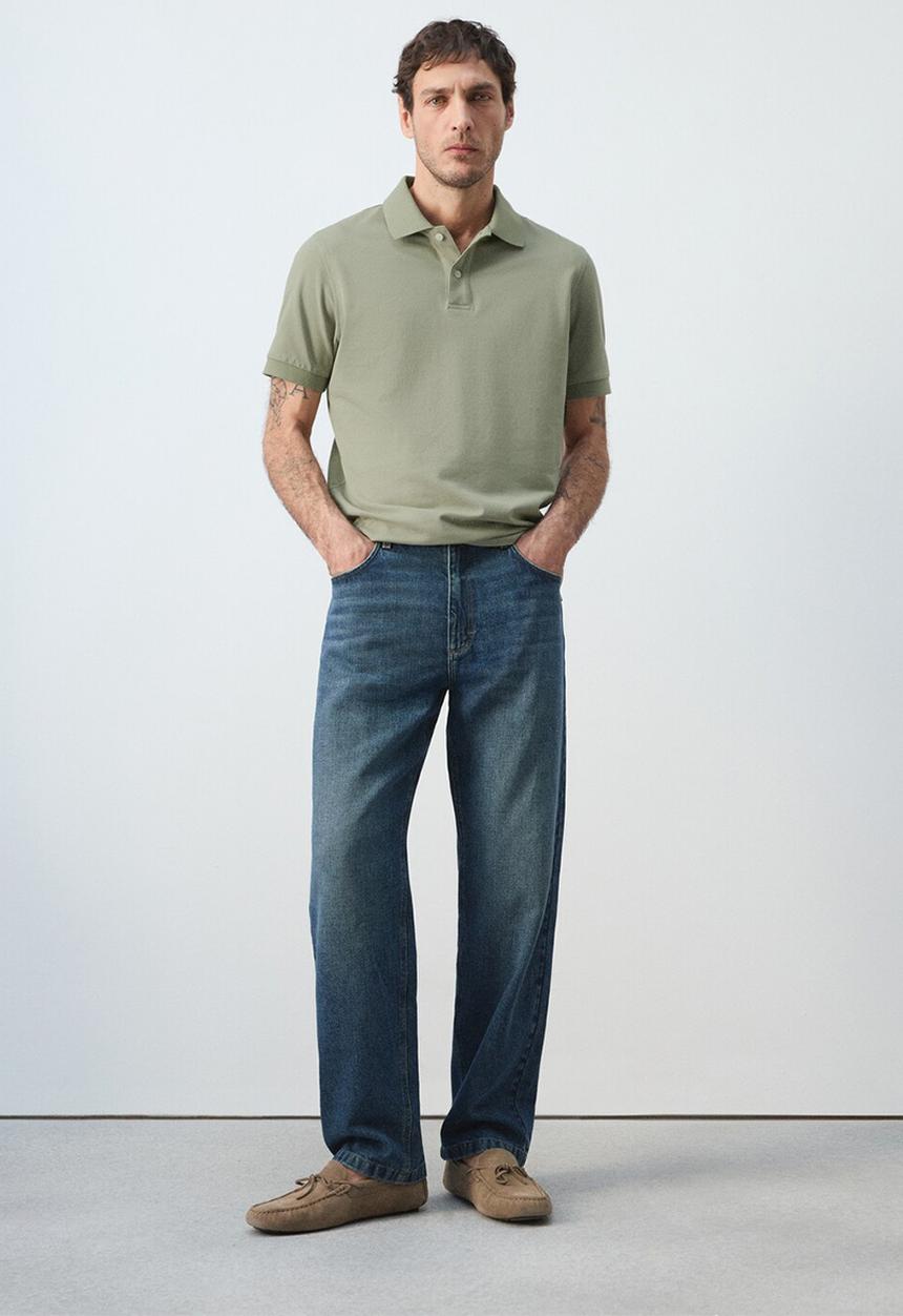 MANGO - Polo Shirt Rea - Pastel Green
