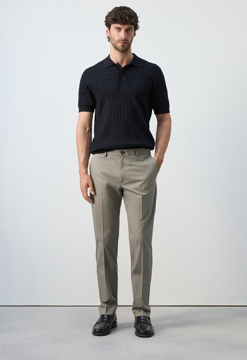 MANGO - Trousers Gaspar - Beige