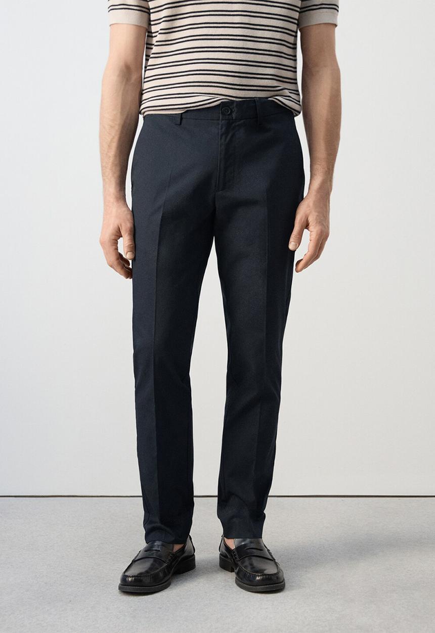 MANGO - Trousers Gaspar - Navy
