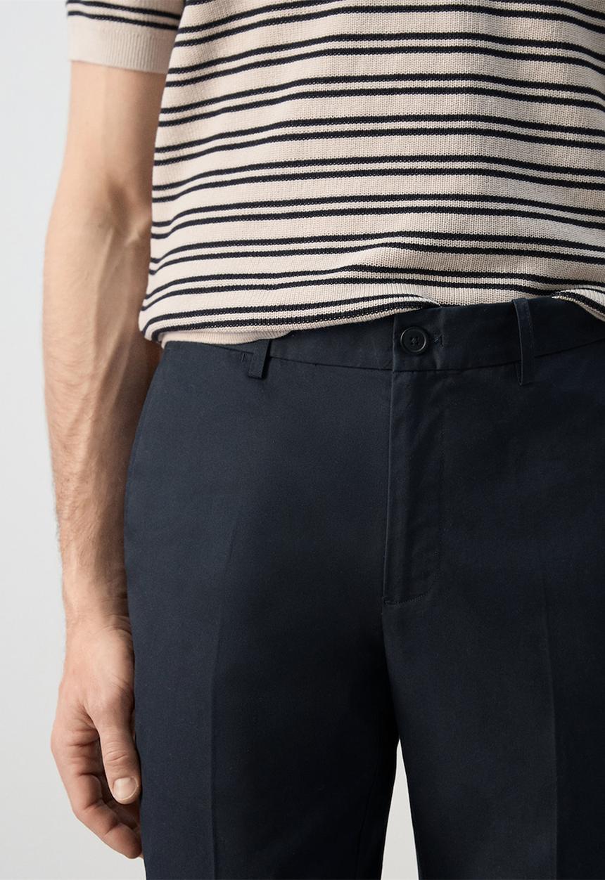 MANGO - Trousers Gaspar - Navy