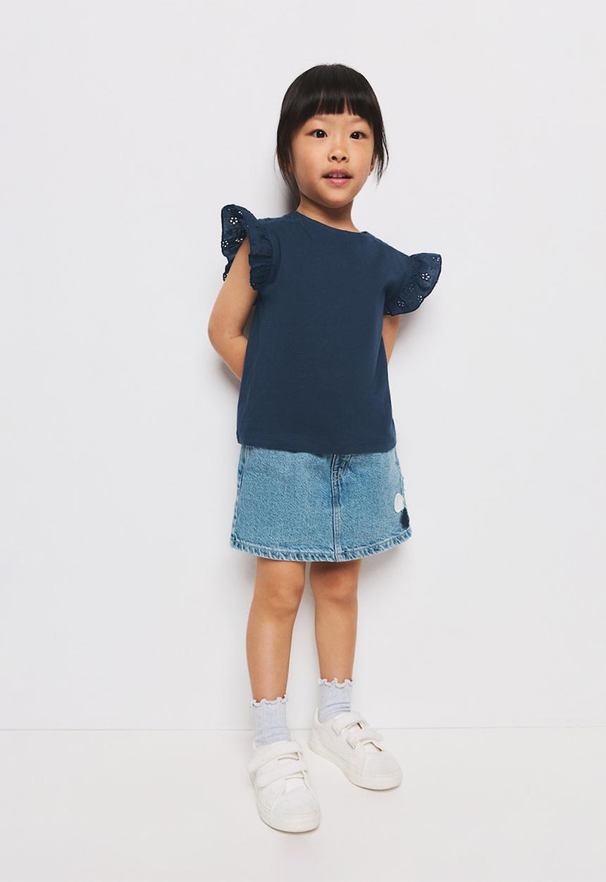 MANGO - T-Shirt DOBLE - Navy1