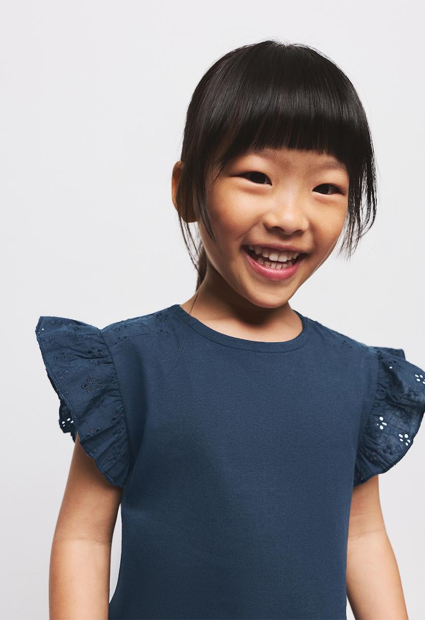 MANGO - T-Shirt DOBLE - Navy1