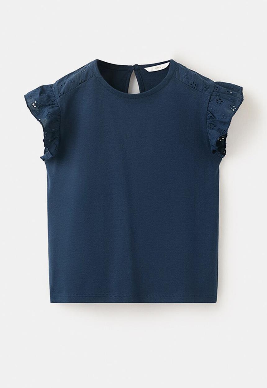 MANGO - T-Shirt DOBLE - Navy1