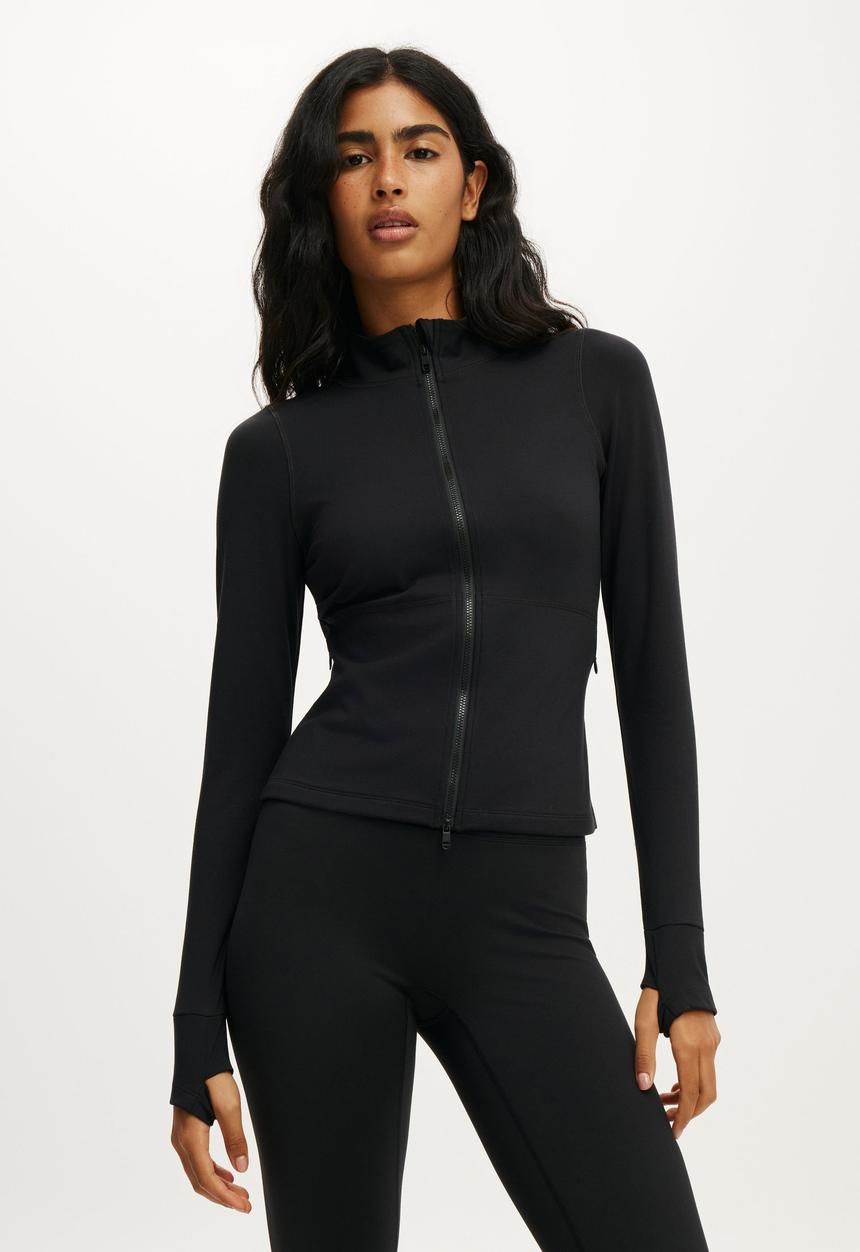 Cotton On - Ultra Soft Zip Through Jacket - Black