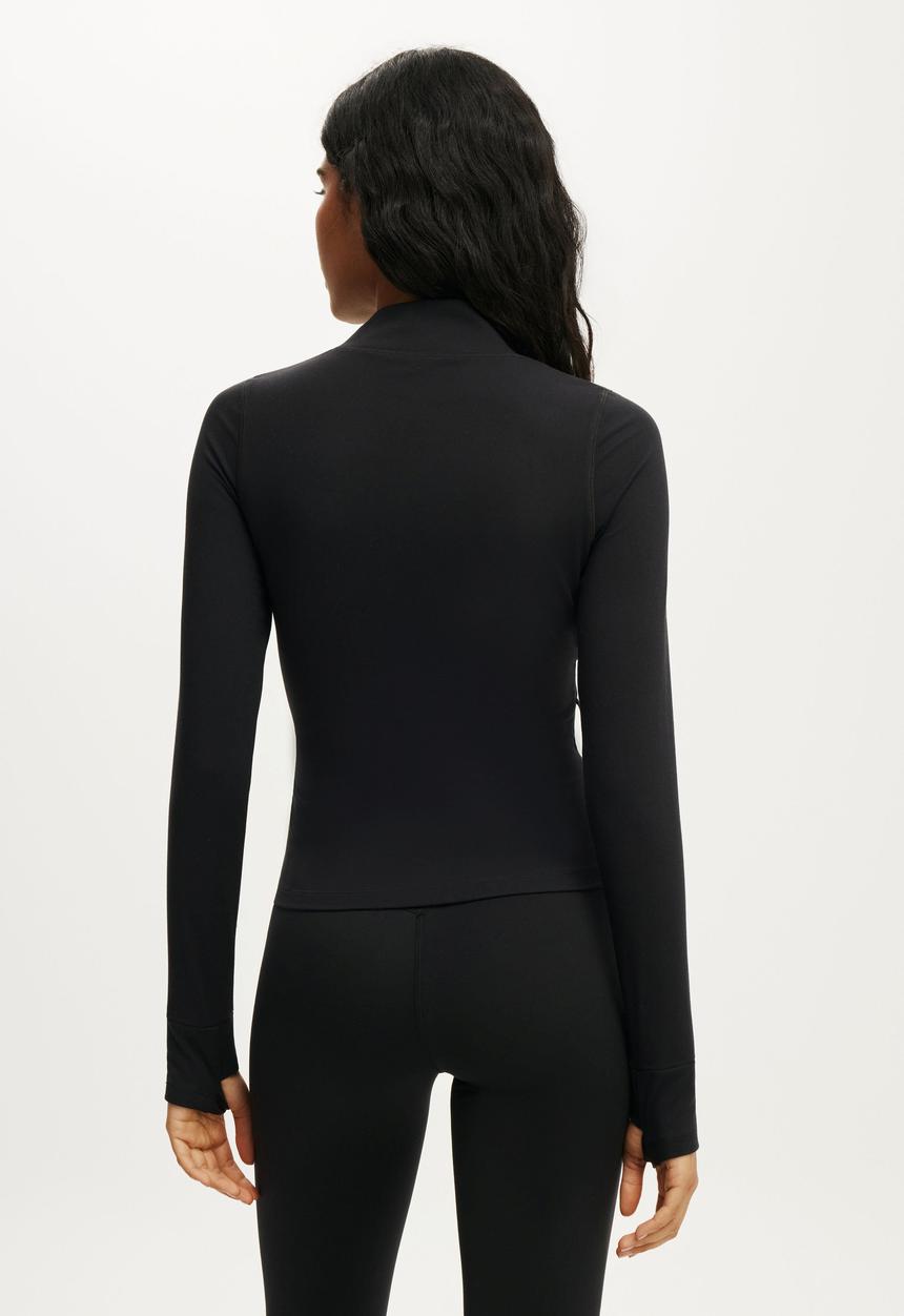 Cotton On - Ultra Soft Zip Through Jacket - Black