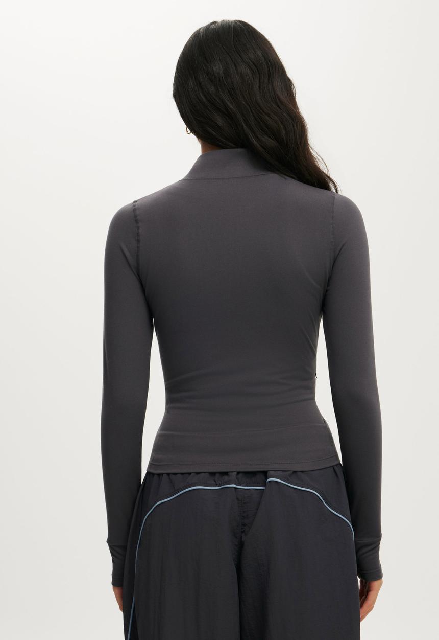 Cotton On - Ultra Soft Zip Through Jacket - Graphite Grey