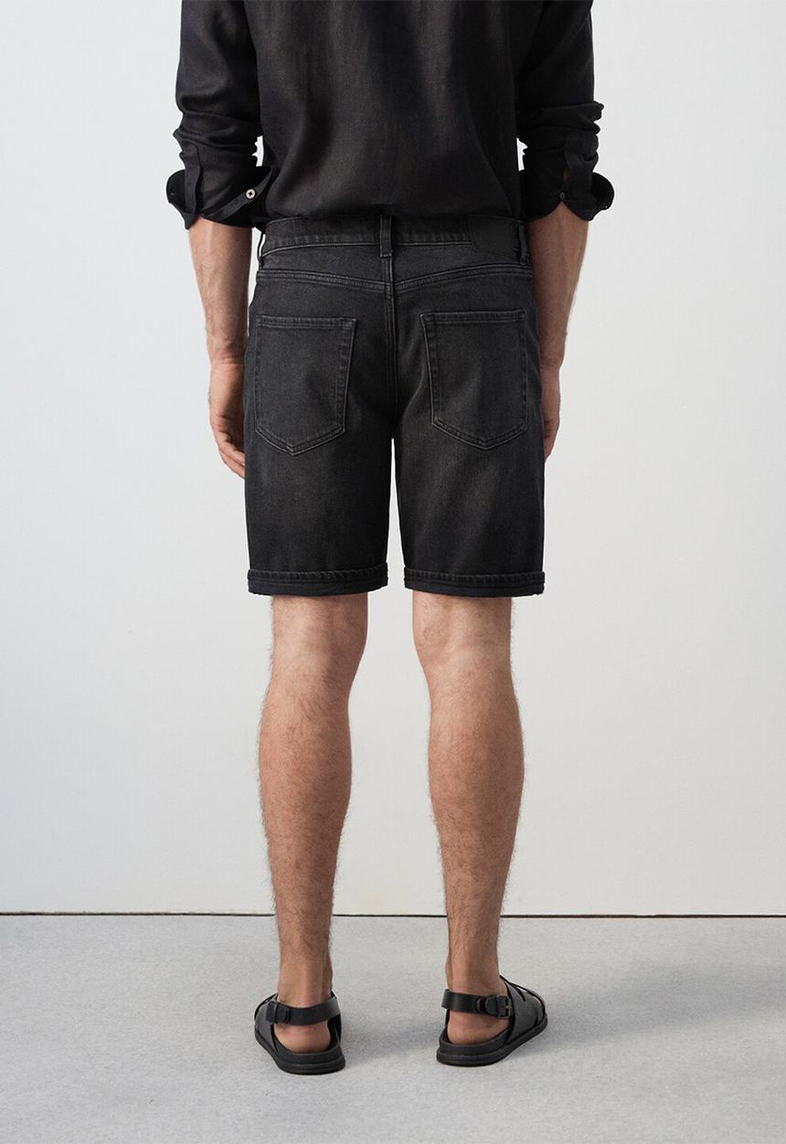 MANGO - Bermuda Shorts Rock - Black Denim
