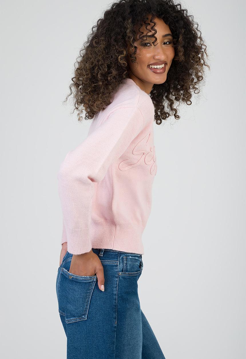 SISSY BOY - Forever Young Knit Sweater - Pale Pink