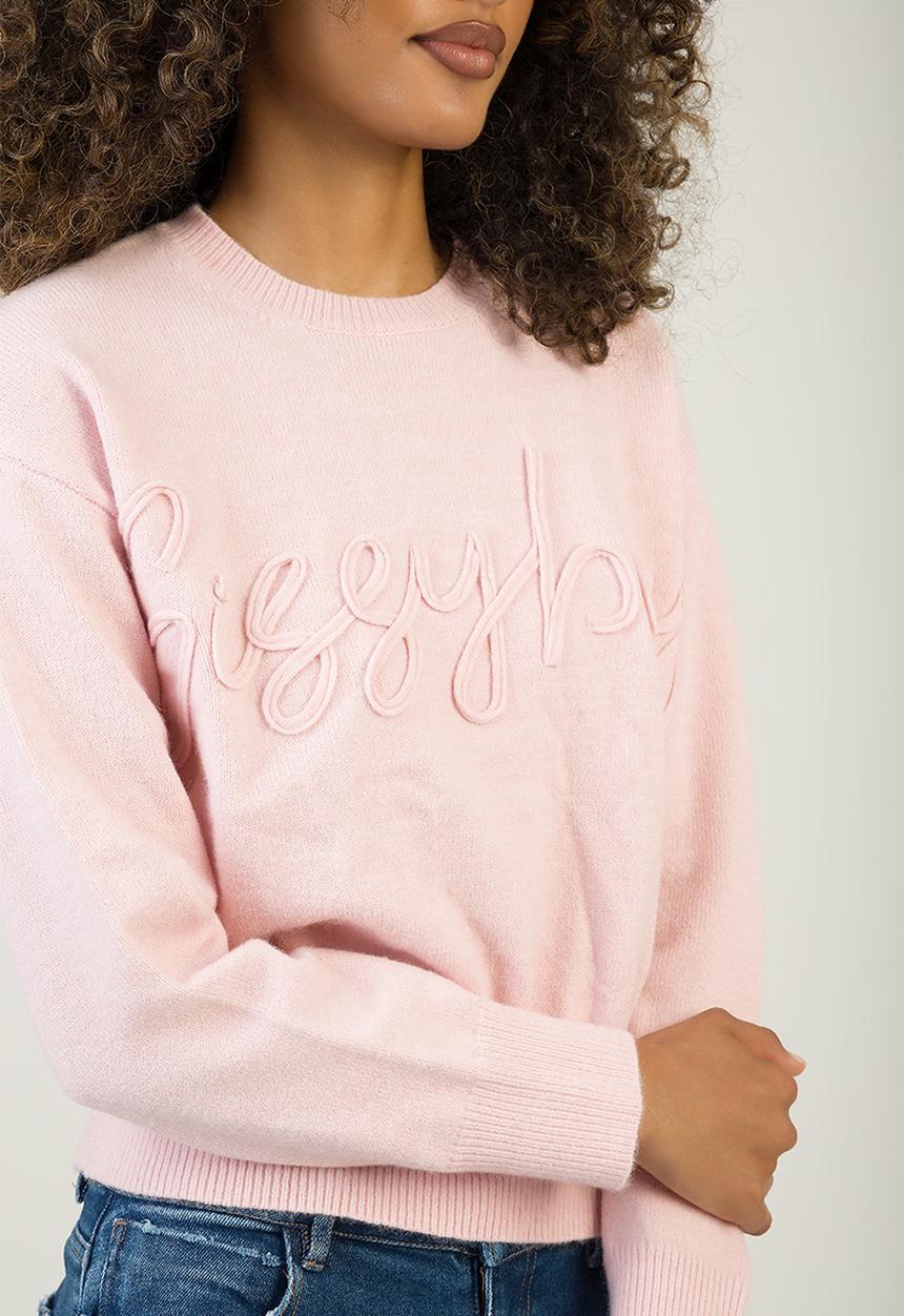SISSY BOY - Forever Young Knit Sweater - Pale Pink