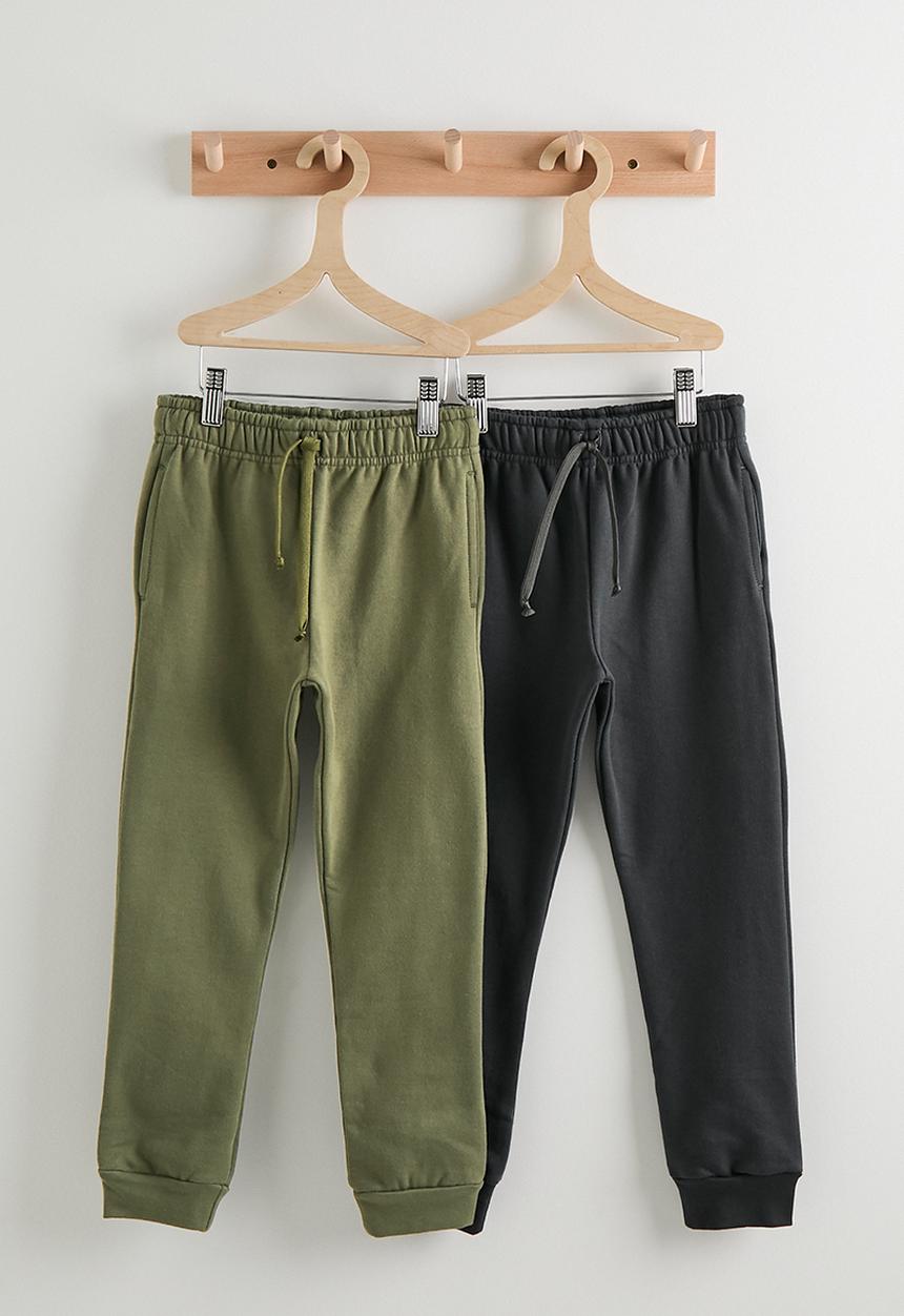 Pop Candy - 2 pack joggers - olive/charcoal