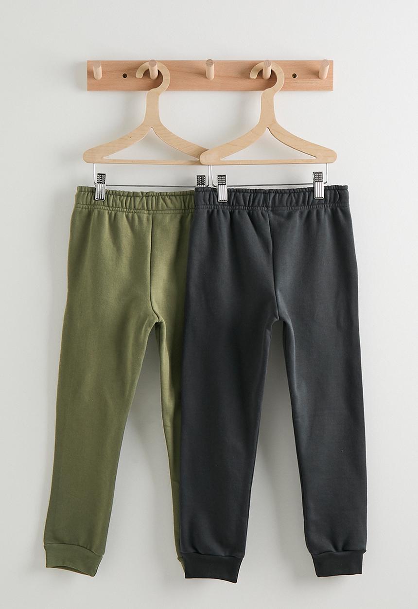 Pop Candy - 2 pack joggers - olive/charcoal
