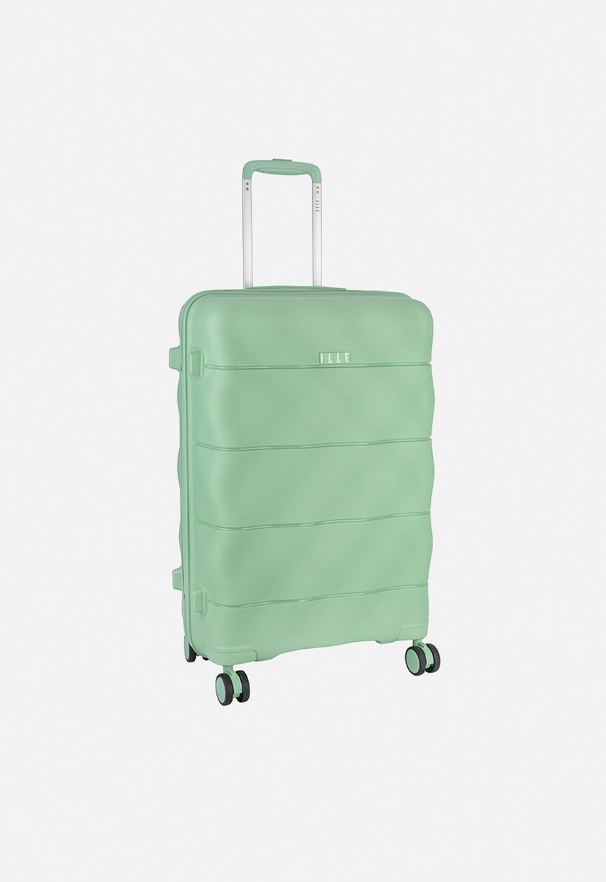 Elle - Medium 4-wheel trolley case with TSA lock - Green