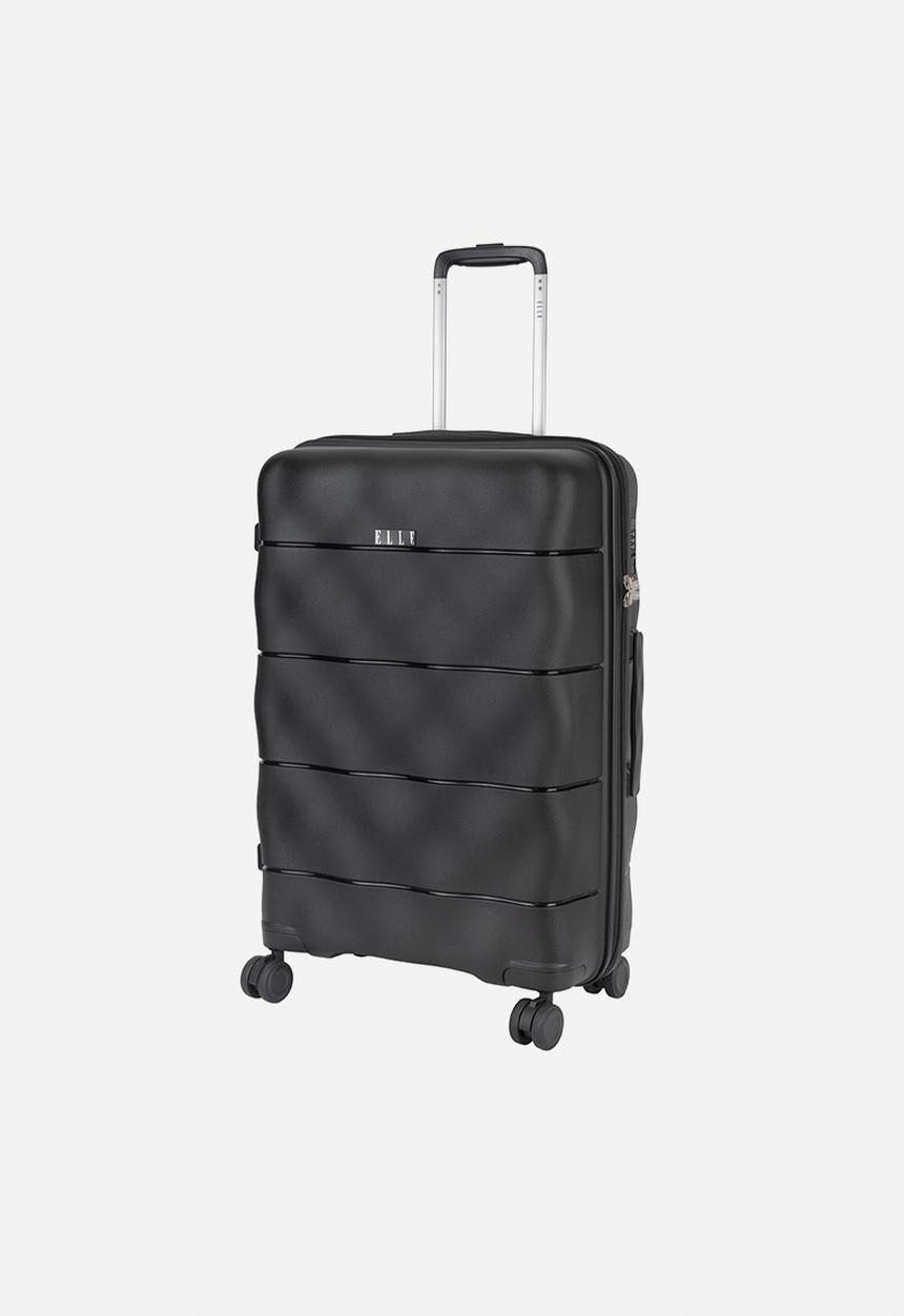 Elle - Medium 4-wheel trolley case with TSA lock - Black