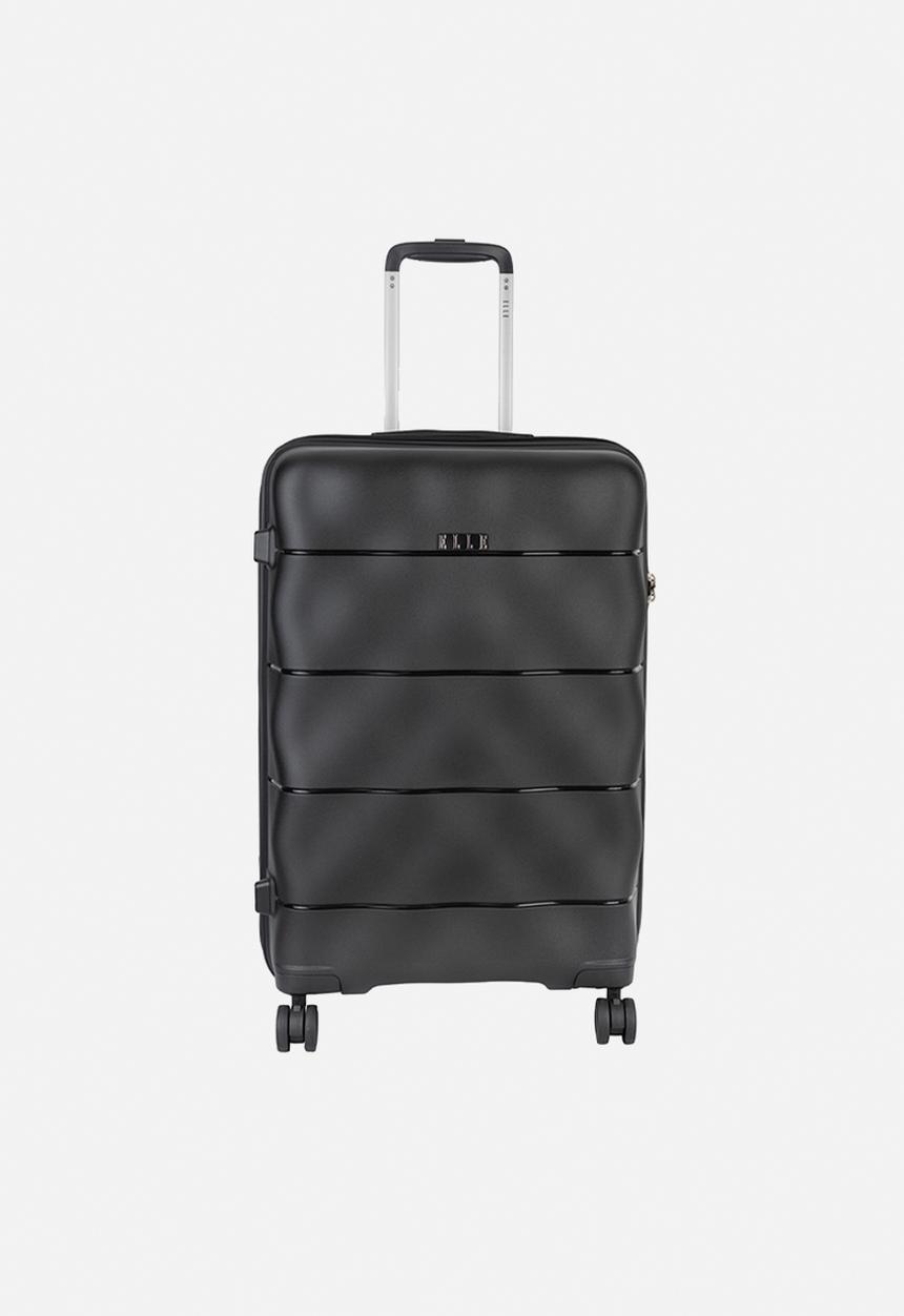 Elle - Medium 4-wheel trolley case with TSA lock - Black