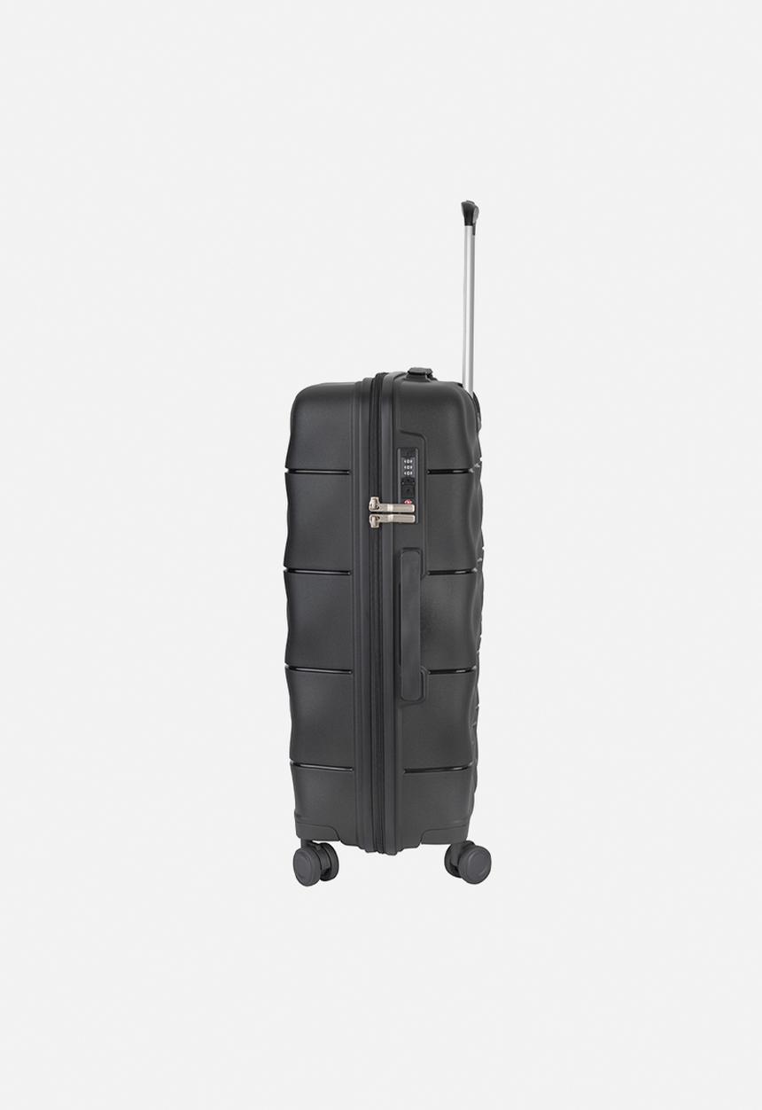Elle - Medium 4-wheel trolley case with TSA lock - Black