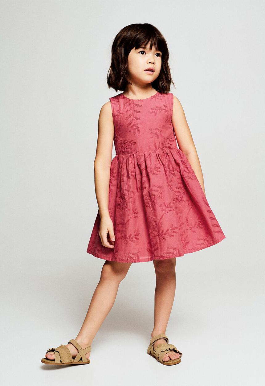 MANGO - Dress EIRA - Medium Red