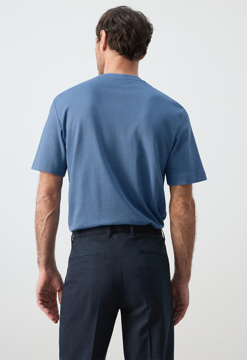 MANGO - T-Shirt Kimi - Whitish-Blue