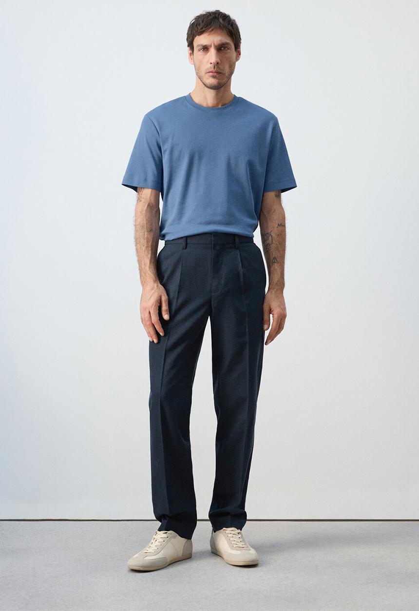 MANGO - T-Shirt Kimi - Whitish-Blue