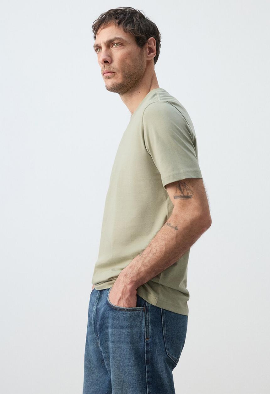 MANGO - T-Shirt Cherlo - Pastel Green