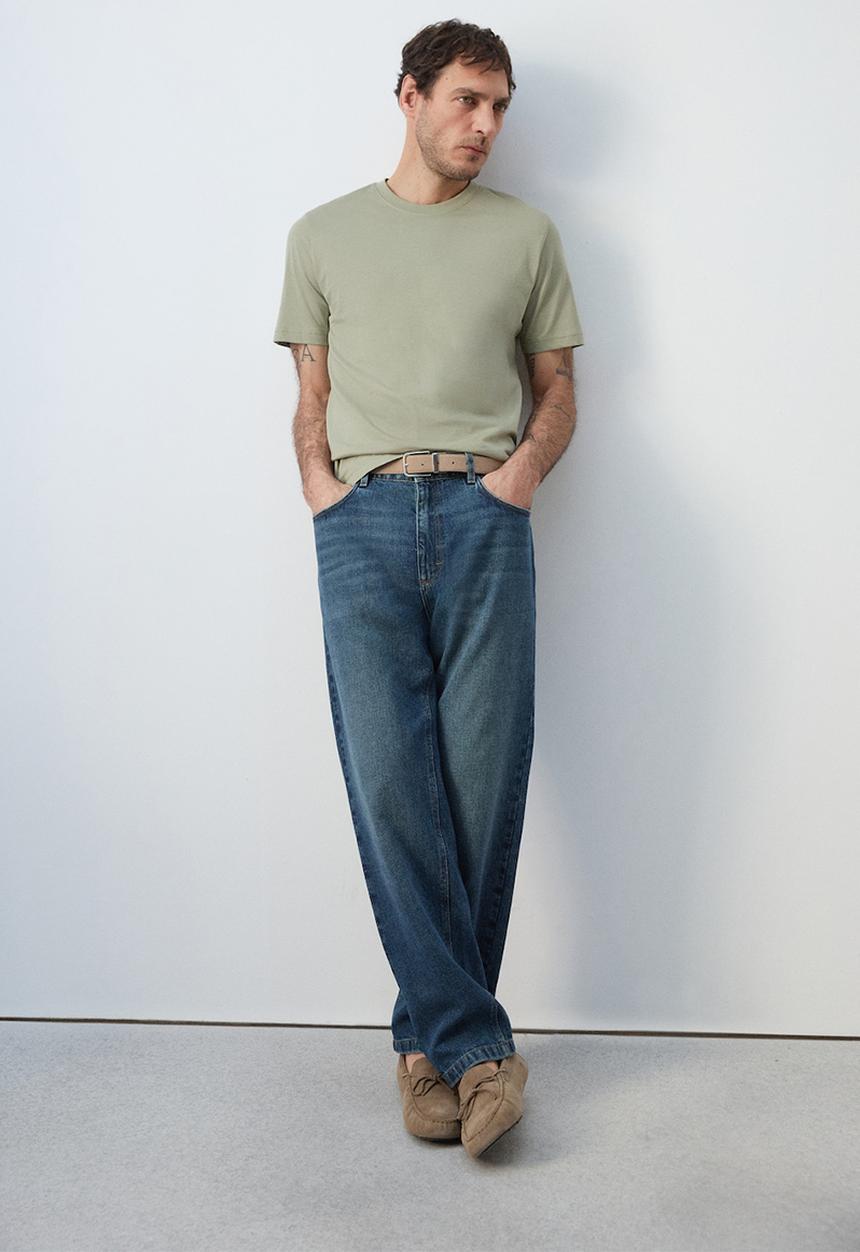 MANGO - T-Shirt Cherlo - Pastel Green