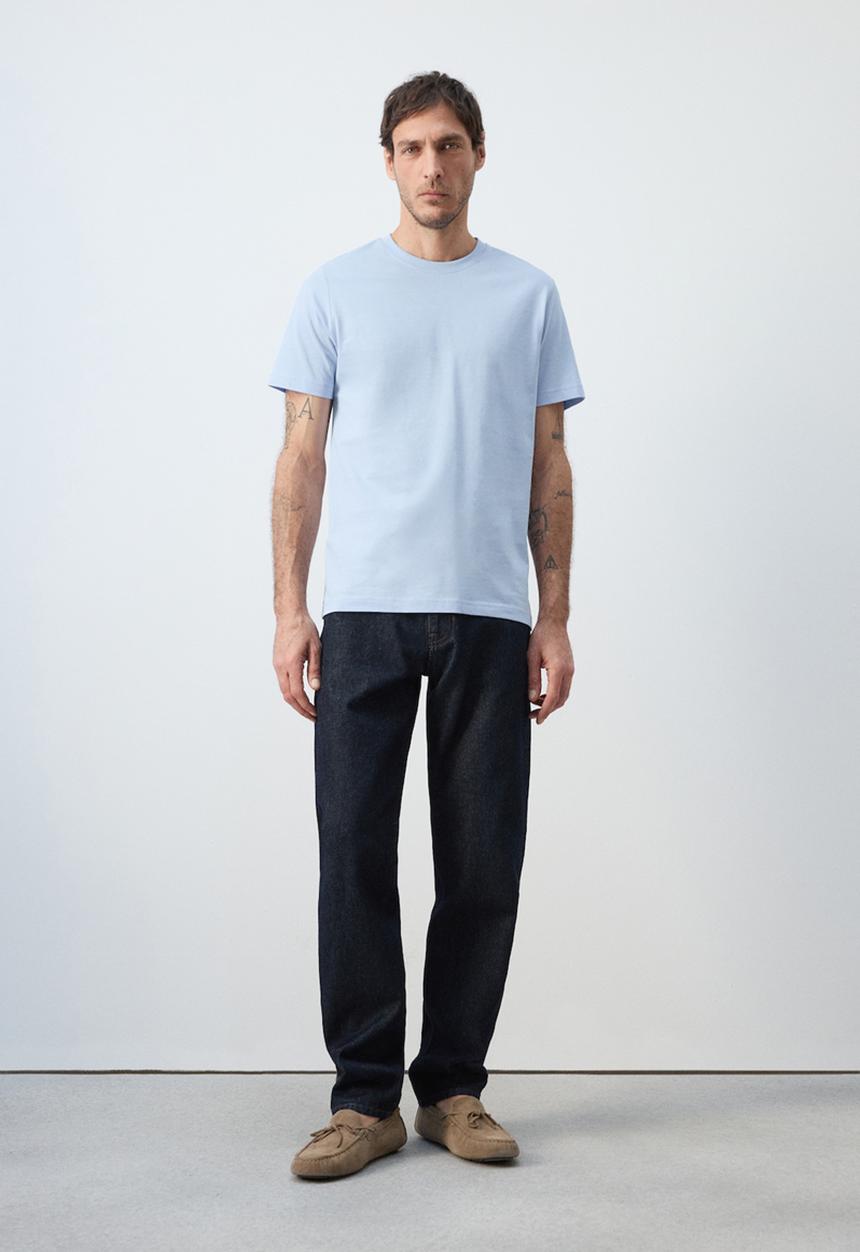MANGO - T-Shirt Cherlo - Sky-Blue