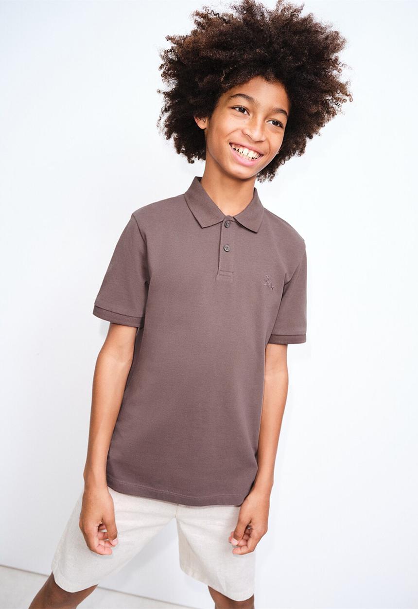 MANGO - Poloshirt JAVIER - Dark Brown