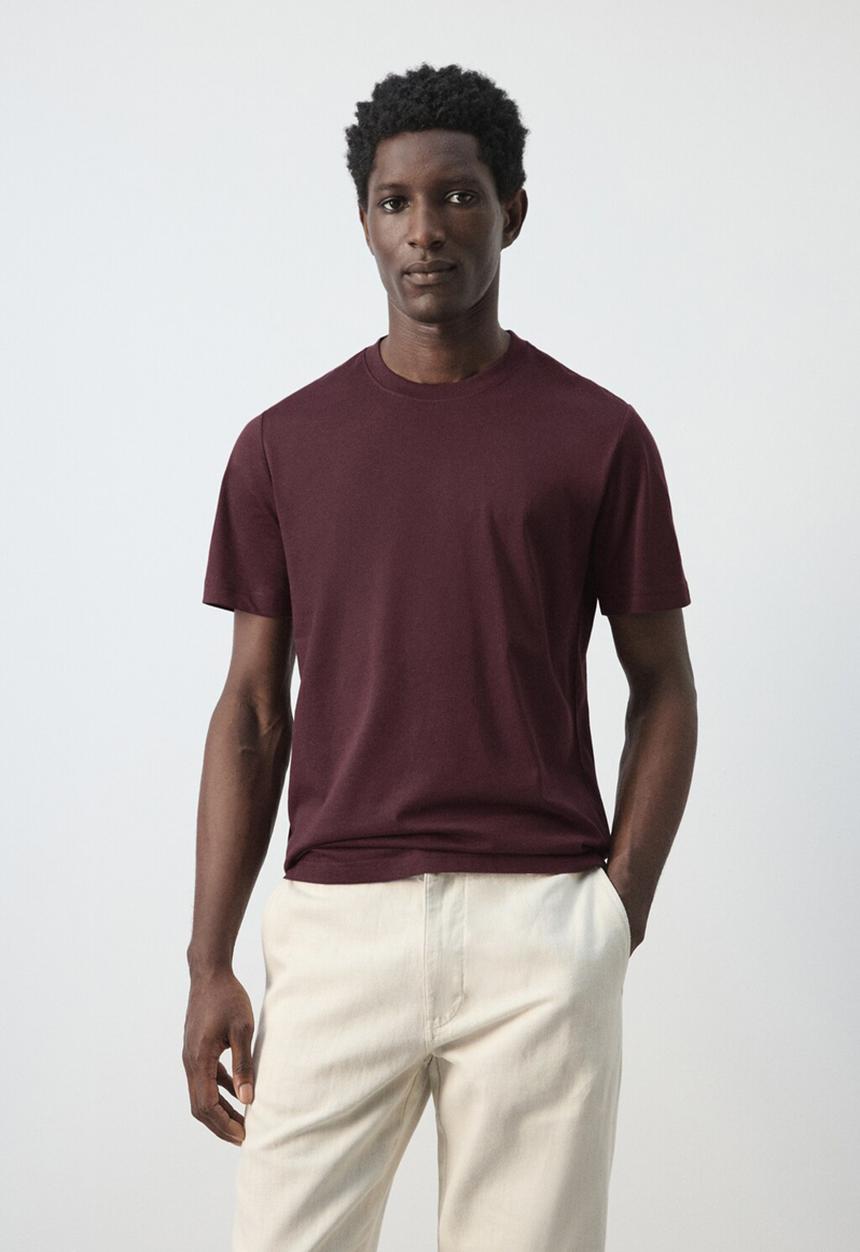 MANGO - T-Shirt Cherlo - Dark Purple