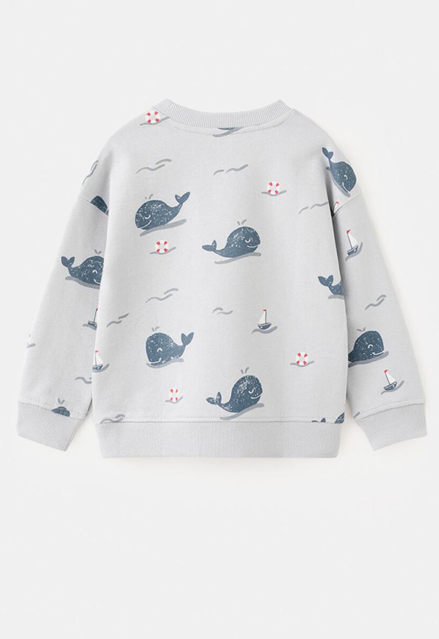 MANGO - Sweatshirt Fseaaop - Light/Pastel Blue
