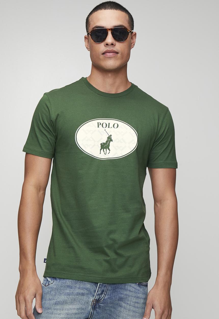POLO - Gerald Monogram Logo T Short sleeve Tee - Green